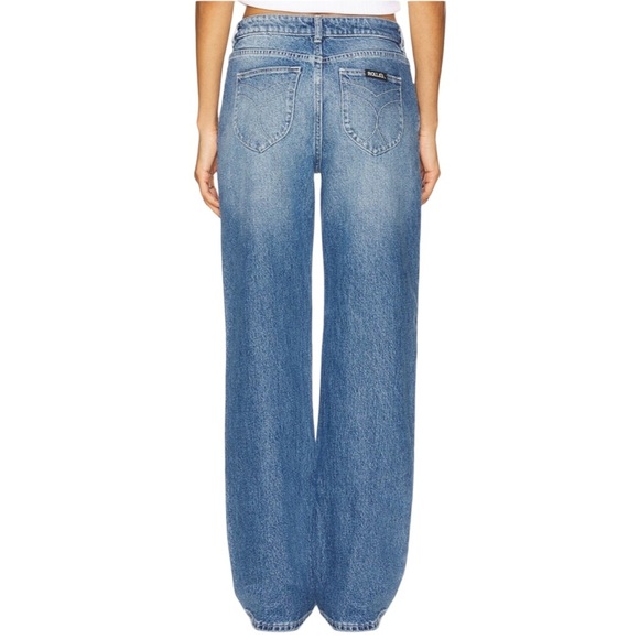 ROLLA'S Kate Baggy Mid Rise Wide Leg Blue Jeans Womens Size 29 New With Tags - Picture 2 of 15